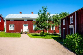 Det fanns många fina hus i Purmo.
