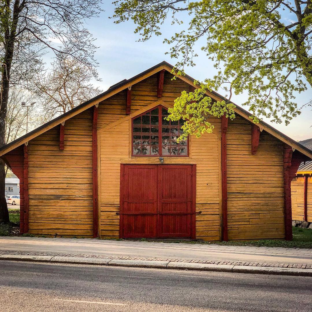 Fint hus i Åbo hamn.