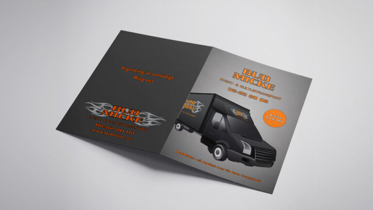BudMicke – Illustration & folderproduktion