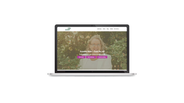 Exist.Nu – Struktur, identitet & WordPress-utveckling
