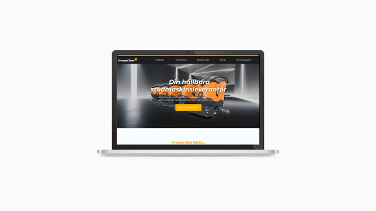 OrangeClean – produktkatalog och webbplats