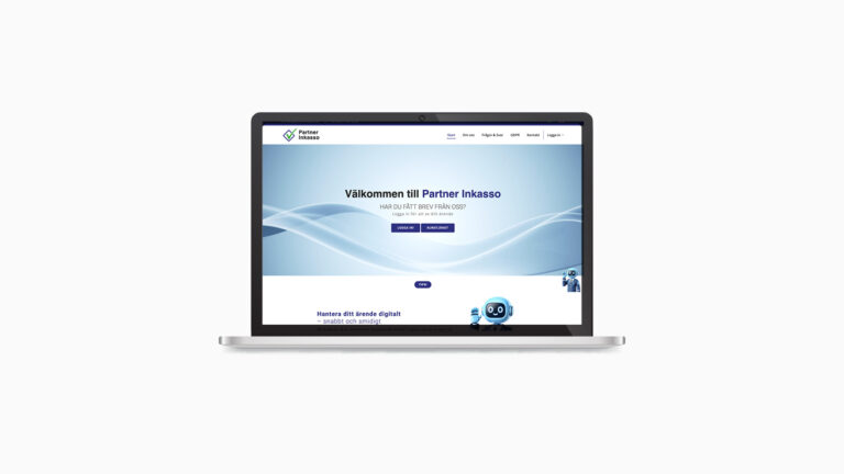 Partner Inkasso – webbplats